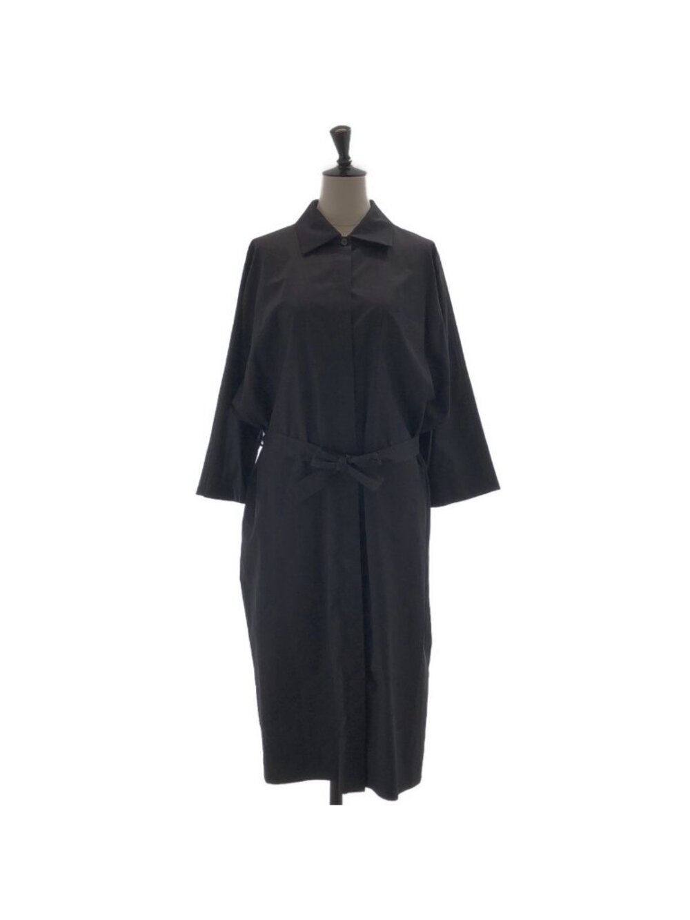 Hermes Cotton Blend Shirt Dress Black 38